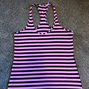 Lululemon CRB Cool Racerback Sea Stripe Pink Shell